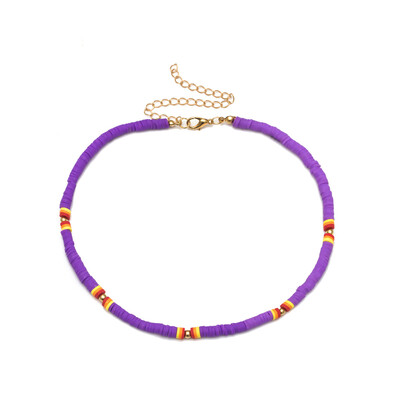 

Bohemian Handmade 2019 Rainbow Beads Choker Necklace Candy Color Bead Satellite Necklace Women Fashion Jewelry Necklaces
