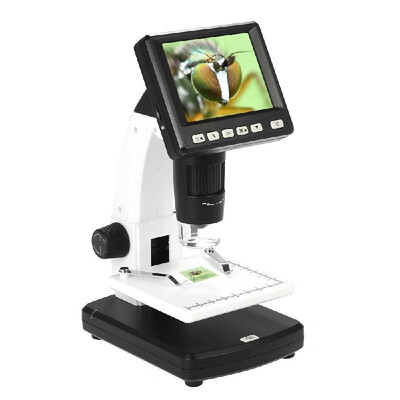 

Professional Portable Stand Alone Desktop 35" LCD Digital Microscope 10-300X up to 1200x Magnification 5M Resolution&Measurem