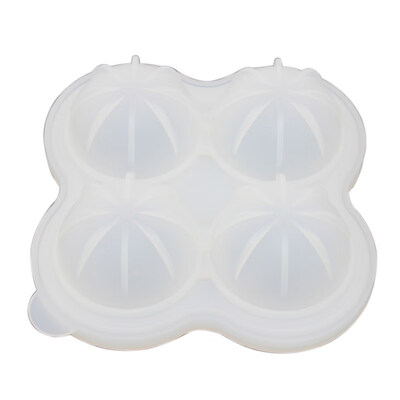 

Silicone Ice Cube Mold Round Ball Maker 4-grid Tray Mould Bar Restaurant Tool