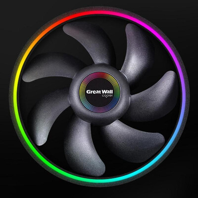 

Color Lighting CPU Cooler Fan Computer Quiet Cooling Heatsink for Intel AMD