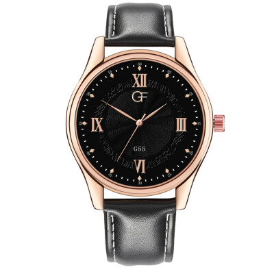 

Gobestart Hot Man Leather Watch Whatever Late Anyway Letter Watches New Pointer glow