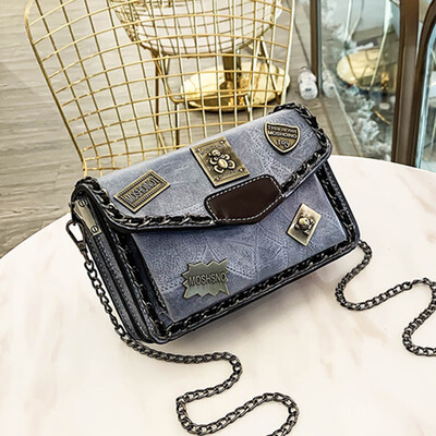 

Summer ins womens bag tide Korean version of chain bag fashion personality 100 shoulder oblique satchel