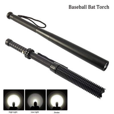 

Baseball Bat Flashlight Torch Zoomable 3 Mode Q5 LED Lamp Security Hi-Quality