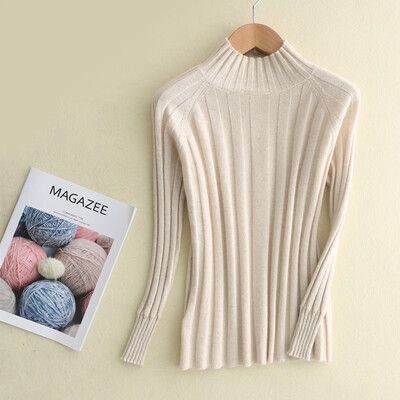 

QIANMUCHUN womens pure cashmere sweater drawdown shirt 5884