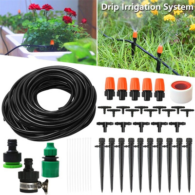 

NEW Fashion DIY Micro Drip Irrigation Auto Timer Self Plant Watering Garden Hose System