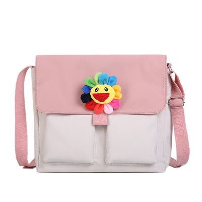 

Canvas bag lady oblique Bag Lady Baitiens bag lady Korean version high school students shoulder bag former Japanese Department