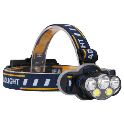 

5LED Super Bright Headlamp Outdoors USB Charging Fishing Hunting Head Torch