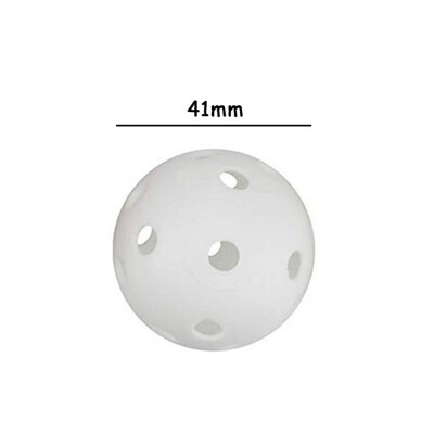 

Golf Practice Ball White Plastic Golf Training Balls Golf Perforation Training Ball For Driving Range Swing Practice Home Use