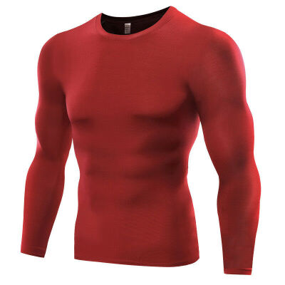 

Men Compression Long Sleeves T-shirt Running Tee Gym Fitness Tops Workout Tights