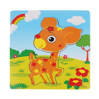 

Tailored Wooden Puzzle Educational Developmental Baby Kids Training Toy Spaceship