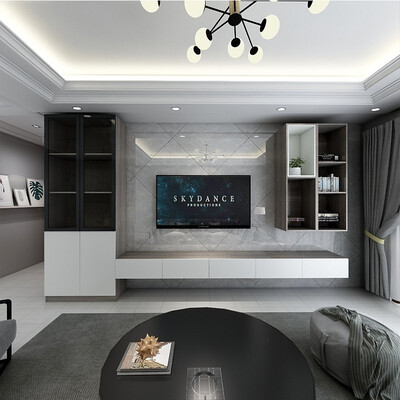 

HAOLILAIJIAJU Light luxury TV cabinet stylish&simple safe 6287