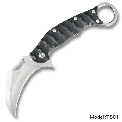 

TWOSUN 440C Folding knife Pocket Knife Tactical Survival tool Camping Hunting knife outdoor gear EDC G10 TS01 TS02