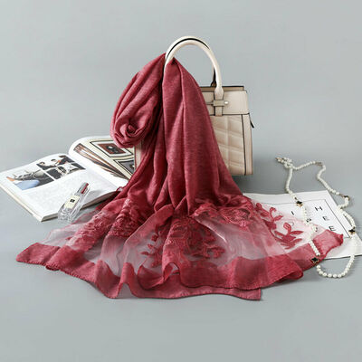 

Women Soft Long Neck Large Scarf Wrap Shawl Pashmina Stole Scarve Chiffon Cotton