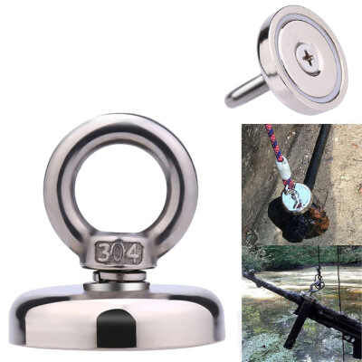 

〖Follure〗Strong Powerful Round Neodymium Magnet Hook Rescue Magnet Fishing Equipment Hold