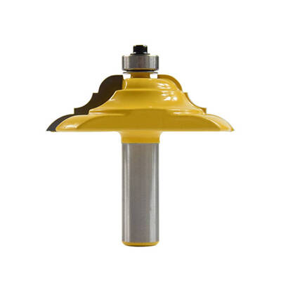 

12" Shank Convex Milling Cutter Router Bit Hard Alloy Woodworking Cutter Trimming Wood Cutting Tool