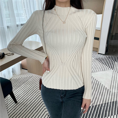 

Korean Version Long Sleeve Loose Sweater Women Slim 7 Colors Sweater Autumn Spring