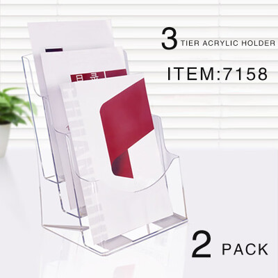 

JINDIAO A4 3-layer display stand 2 packs 6036