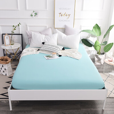 

Toponeto Fitted Sheet Bedding Cover Bed Sheet Soft Comfort Solid Color