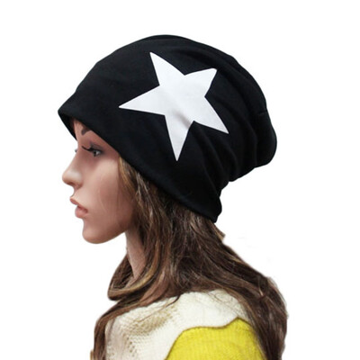 

Womans Elegant&Lovely Five-Pointed Star Multi-color Cotton Pullover Cap