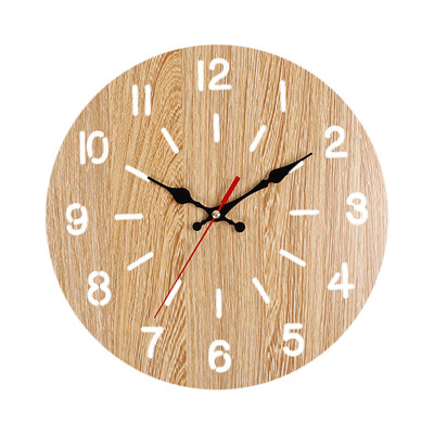 

Gobestart Vintage Rustic Wooden Wall Clock Antique Shabby Retro Home Kitchen Room Decor