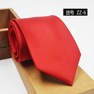 

New spot tie business dress mens tie polyester yarn arrow type 8CM business tie wholesale