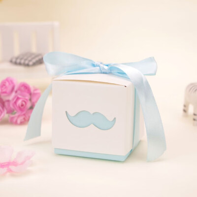 

FUNNYBUNNY 5pcs Baby Shower Ribbon Favour Gift Candy Boxes Wedding Favors&Gifts for Wedding