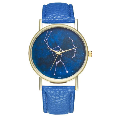 

Orion Constellation Leather Ladies Mens Watch Gift Idea Minimalist Geometric Line Drawing AstronomyT05