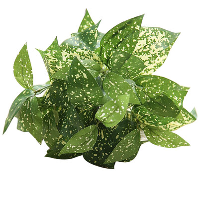 

Gobestart Artificial Fake Leaf Leaf Yellow Dotted Simulation Leaves Wedding Home Decor