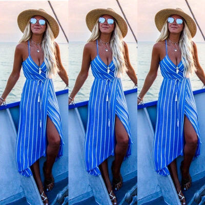 

New Womens Summer Boho Maxi Dress Evening Cocktail Party Beach Dresses Sundress