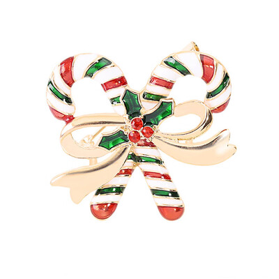 

2020 New Christmas Tree Deer Snowman Bell Brooch Pin Crystal Santa Claus Christmas Brooch Xmas Party Gift Jewelry