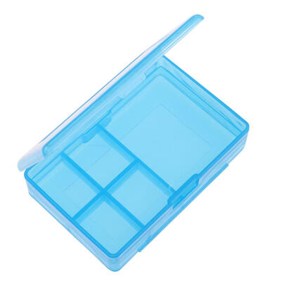 

6 Grid Plastic Transparent Storage Box Jewelry Parts Makeup Organizer Case