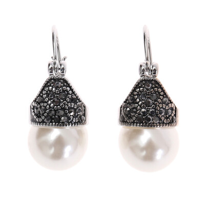 

Vintage Style Simulated Pearl Circle Earrings Brincos Anti-allergy Retro Jewelry Gift Jewelry