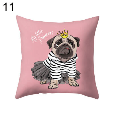 

Dog Puppy Rabbit Throw Pillow Case Cushion Cover Sofa Bed Car Office Decoration