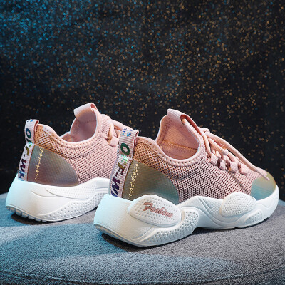 

White shoes women 2019 summer sneakers Korean version of thick bottom net red new tide shoes casual Joker white shoes shoes