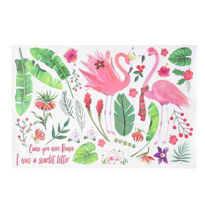 

6090cm Flamingo Wall Stickers DIY Art Vinyl Decal Mural Home Kids Room Decor