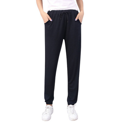 

high waist harem pants Women Apparel Cotton casual pants female summer style New black trousers