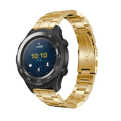 

〖Follure〗Genuine Stainless Steel Bracelet Smart Watch Band Strap For Huawei Watch 2 BK