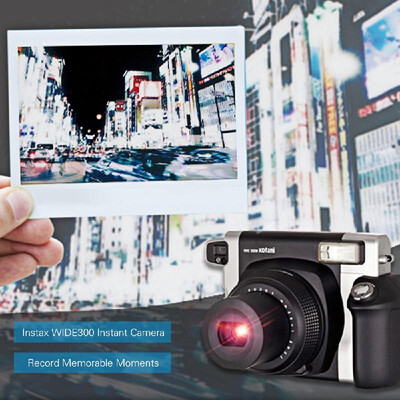 

Fujifilm Instax WIDE300 Instant Camera Film Cam Wide Picture Format with Battery Wrist Strap Birthday Christmas New Year Festival