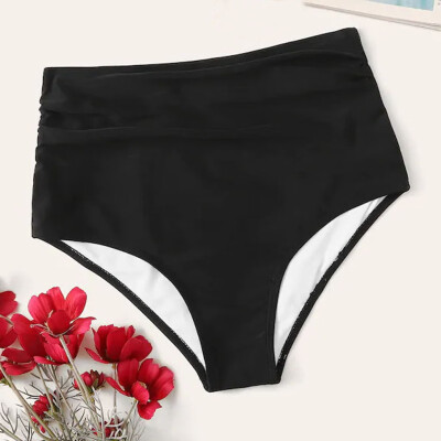 

Roseonmyhand Women High Waist Bikini Bottoms Swim Briefs Beach Shorts Stretch Shorts