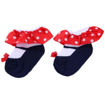 

Spring Baby Children Sweet Cotton Infants Pleated Side Princess Socks