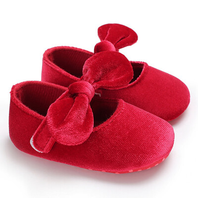 

2018 Spring Summer Newborn Toddler Shoes Velvet Bow Princess Soft Socks Fashion Baby Girl The First Walker