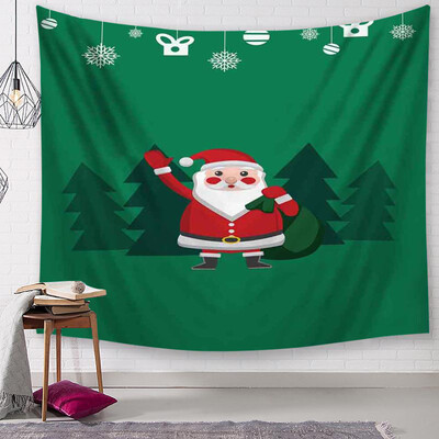

〖Follure〗Christmas Tapestry Santa Print Wall Hanging Tapestry Art Home Decor