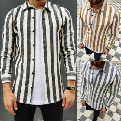 

Mens Slim Fit V Neck Long Sleeve Muscle Tee T-shirt Casual Tops Henley Shirts