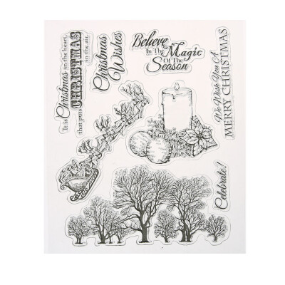 

Transparent Clear Stamp DIY Silicone Seals Scrapbooking Card 22