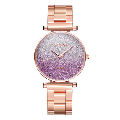 

Women Watches Gradient Frosting Dial Ladies Quartz Wristwatch Business Alloy Strap Casual Clock Dress Gift Relogio Feminino
