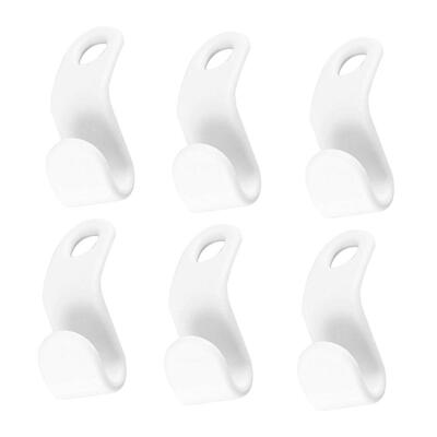 

6pcs Portable Wardrobe Stack Hanger Hook Coat Hooks Closet Storage Holder