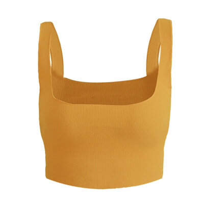 

Fashion New Sling Pit Solid Color Vest Simple Solid Color Short Exposure Belly Vest