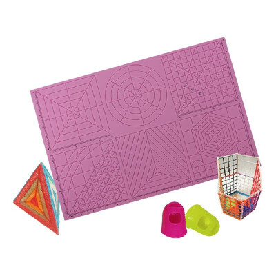 

Multi Purpose 3D Printing Pen Template Soft Silicone Mat 3D Drawing Templates Copy Board with 2PCS Fingerstalls