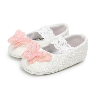 

Baby Shoes Spring Autumn Newborn Baby Girl Princess Shoes Cotton Butterfly Lace Princess Shoes First Walker New