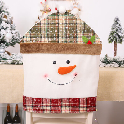 

Toponeto 1pc Christmas Decoration Chair Covers Dining Seat Santa Claus Home Party Decor